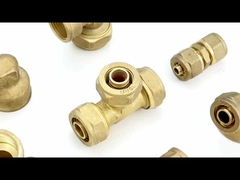 Professional Brass Pex Crimp Fittings with ISO 9001/9002 ISO 14001 Certification