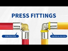 Brass Push To Connect Press Plumbing Fittings Lead Free For PEX AL PEX Pipe