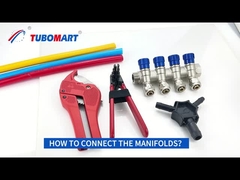 Customized Size  2-6ways Brass Pex Plumbing Manifold For Tubomart