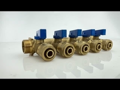 Brass Pex Distribution Manifold 1/2 Inch Under Floor Heating Manifold