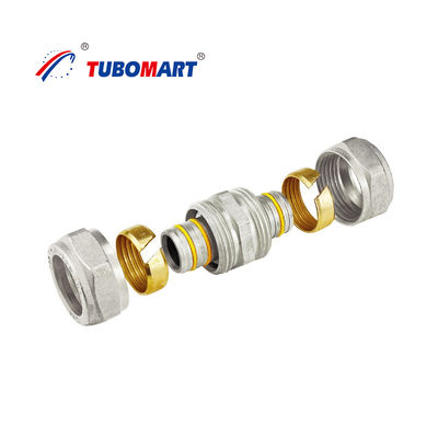 Demountable Straight Pex Compression Fittings With Chrome Plated Finish