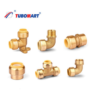 CW617N Lead Free Pex Push Fittings Push To Connect Brass Pex Pipe Union