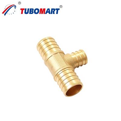 High Pressure Pex Crimp Fittings 200 Psi Brass Crimp Fittings