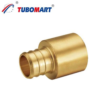 Brass Pex Crimp Fittings 1/2 Inch Lead Free For Water Supply Systems