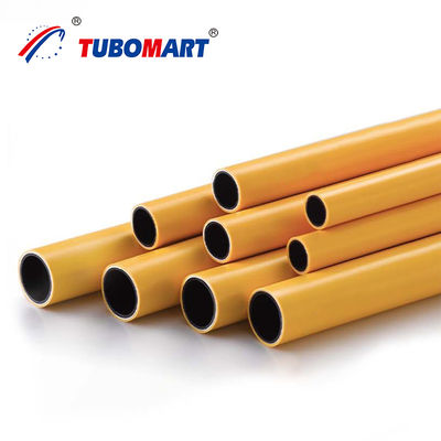 OEM Lpg Gas Pipe 16-32MM Pex Al Gas Pipes Yellow Aluminum Pipe For Lpg Gas