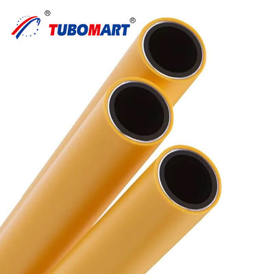 Yellow PE-AL-PE Gas Hose Multilayer Composite Pex Al Pex Pipe Gas Tube Plumbing Pex Gas Pipe