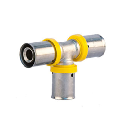 CW602N Press Connection Fittings For GAS PEX AL PEX Pipes ISO 9001 / ISO17484 Certified