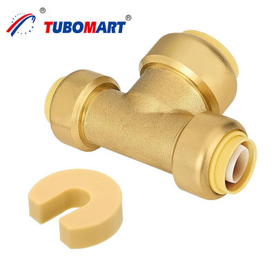 1/2-1 Inch Push In Elbow Fitting High Quality Quick Connection Lead-free Brass 3/4