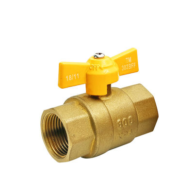 OEM Brass Ball Valve Double Male Brass Material HPB 58-3A Long Handle Supply For Gas And Water