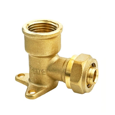 ISO14001 Precision CNC Brass Pipe Fitting Pex Compression Fitting for Drinking Water Systems