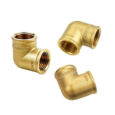 Factory Wholesale Full Brass Female Elbow Fitting Sliding Fitting For Pex Plumbing Water Pipe