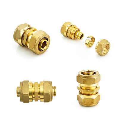 Compression Fittings Pex Pipe In Underfloor Heating System Elbow Fittings For Pex Pipe ISO 9001/9002 Certified
