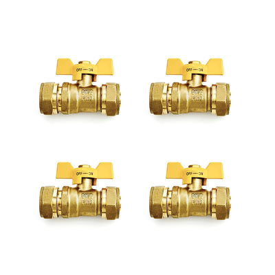 Manufacturer 16-32mm Pex Brass Compression Fitting Equal Straight For Gas Plumbing Pex Al Pex Fittings OEM