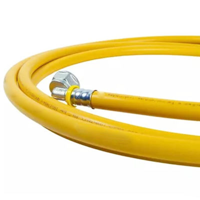 Corrosion Resistant Customizable PEX AL PEX Overlap Gas Pipe With Yellow Color And Easy Clamp Installation