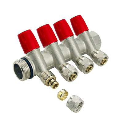 Long-Lasting Brass Valve Brass Pex Manifold In Customized Color For Plumbing