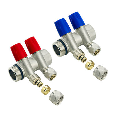 Customized Brass Pex Manifold For Floor Heating System 2-12ways