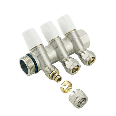 Water Trasportation Brass Pex Manifold With Customized Color Within Floor Heater/Water