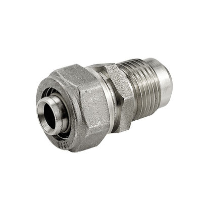 Brass Male Threads Straight Connector Brass Compression Fitting for Plumbing Gas Hose Fittings