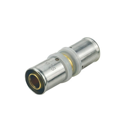 OEM Pex Press Fittings For Pex Al Pex Pipe And Pex Pipe Natural Brass Color For Floor Heating System