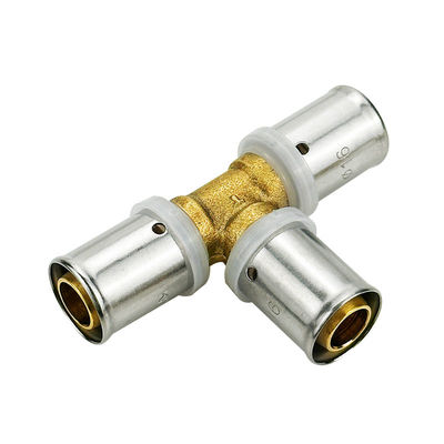 Plumbing Male Tee Brass Press Fittings Multilayer Pex Pert Pipe Press Fitting Watermark