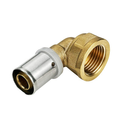 Tubomart Wholesale Multilayer Press Fitting 16-32mm Yellow PEX Fittings Gas PEX Press Fitting For PE Gas System