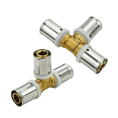 OEM Factory Brass Fittings For Pex Pipe MET M Profile CSTB AENOR WRAS Approved Multilayer Pipe Fittings Brass Press Fittings