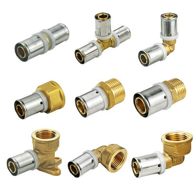 Forged Crimping Water Plumbing Fitting Male Straight Pex Press Fittings Buttwelding PEX PERT Multilayer Tube Fitting with ISO 9001/9002 Certification