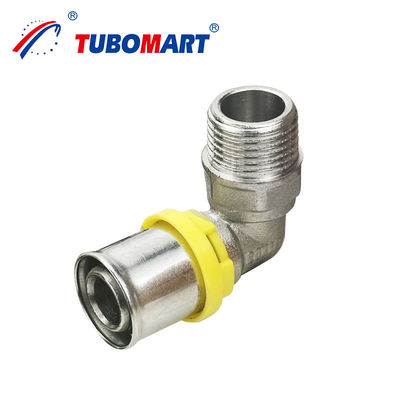 Tubomart Composite Aluminum Pex Al Pex Pipe Brass Copper Press Gas Fittings For GAS System