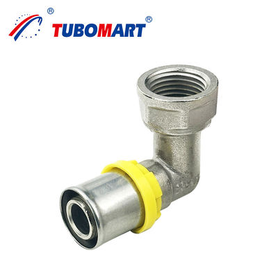 OEM Gas Pipe Fittings Seated Brass Elbow Natural Gas Pipe Fittings Pex Pipe Press Fittings Floor Heating