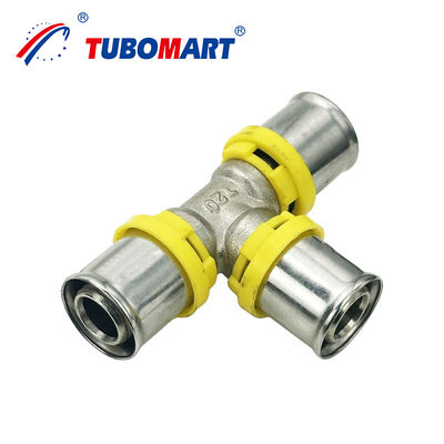 Gas Plumbing Brass Butt Weld Pipe Fittings TH Type 20mm 32mm 40mm Press Casting Fitting