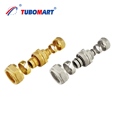 Factory Price Brass Gas Fittings Plumbing Gas Hose Nipple Cap Tee Socket Gas Brass Threaded Compression Fittings