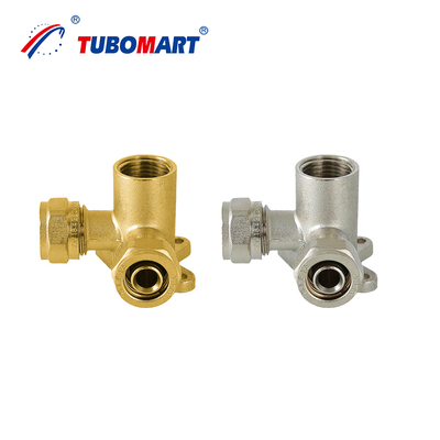 Tubomart Plumbing Materials Gas PEX Fittings Brass 16-32MM Equal Socket PEX Al Pex Compression Fittings