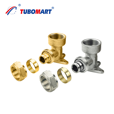 PEX Al Pex Compression Fittings Adapter Connection Fittings Pipe Connectors for Underfloor Heating GAS Manifolds for Hotels