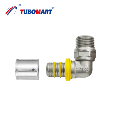 Quality Certificated Connected with Pex Al Pex Pipe Press Brass Fitting for Water Gas System