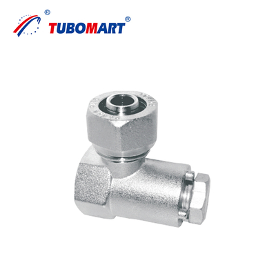 Tubomart Customized Pex Al Pex Compression Fittings For Gas / Water System Brass Color Or Nickel Plated