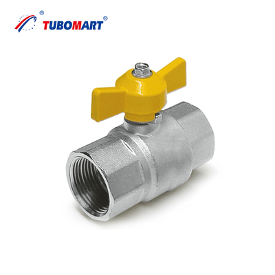 Tubomart Gas Valve Brass Ball Valves for Gas Pipe Multilayer PEX AL PEX Gas Pipe Valve OEM Pipe Fittings