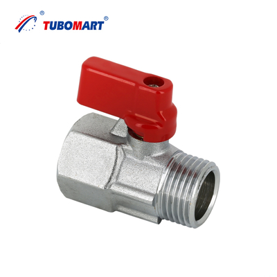 Tubomart Mini Brass Electroplated Ball Valve  High Temperature Control for Water Gas and Oil Customizable OEM Support