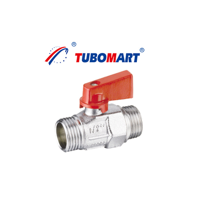 OEM Good Price 1/4 Nickel Plating Valvulas De Bola Female F Thread Low Lead Water Gas Brass Mini Ball Valve