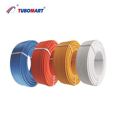 OEM Manufacturer's PEX-AL-PEX Multilayer Orange Pipe 1216 1620 Sizes Water Heating Gas Solution 100m Length for Indonesia