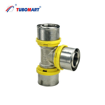 OEM PEX-AL-PEX Brass Press Fitting FEMALE ELBOW UNION for Plumbing and Gas Pipe with ISO9001/ISO17484