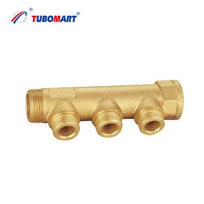 Brass Plumbing Water Manifold For Home Floor Heating System