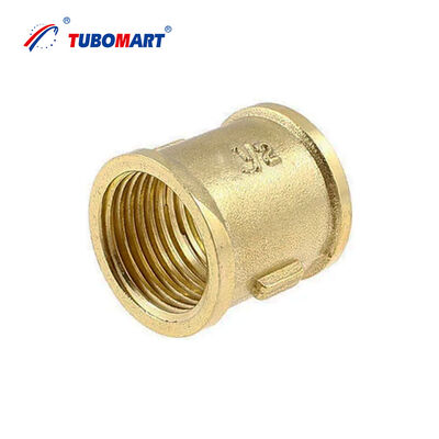 TUBOMART OEM Factory Direct Double Female Brass Nipple Straight Female Reducer Water Piping Solutions