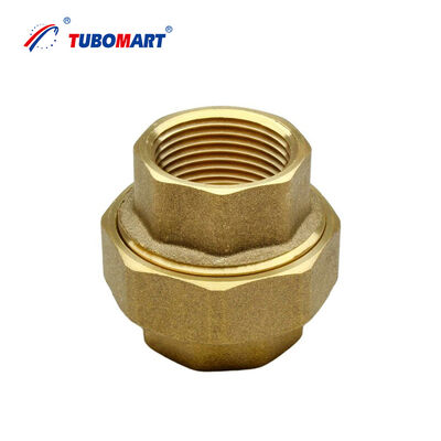 TUBOMART OEM Wholesale Price Female Straight Swivel Union Brass Fittings for Water Plumbing System