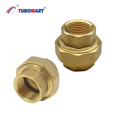 TUBOMART OEM Reliable Supplier Brass Fittings Female Straight Screw Fittings for Hot and Cold Water Piping System