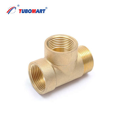 TUBOMART OEM One - Stop Service 1/2 BSP Equal Female Tee Copper BSP Thread Fittings for Water Piping Solutions