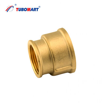 TUBOMART OEM Factory Good Quality Direct Double Female Brass Nipple Straight Female Reducer Water Piping Solutions